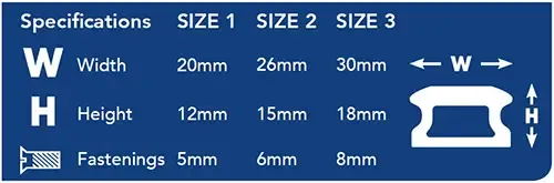 Drilled Track Specs - Aluminium Boat Track